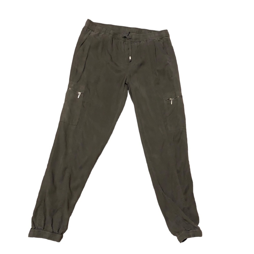 Market & Spruce Stitch Fix Jogger Pant Sz.S Olive Green Drawstring Waist Tencel